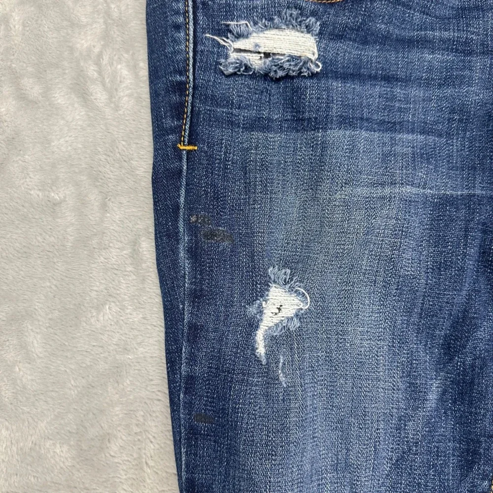 American Eagle Artist Flare Jeans Womens 6 Distressed Medium Wash Stretch Blue - Picture 5 of 9
